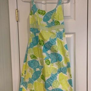Lilly Pulitzer green and blue dress